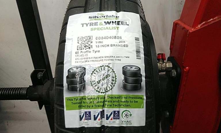 175-65-R15 84h Falken Sincera Sn110 7mm Partworn Pressure Tested Tyre