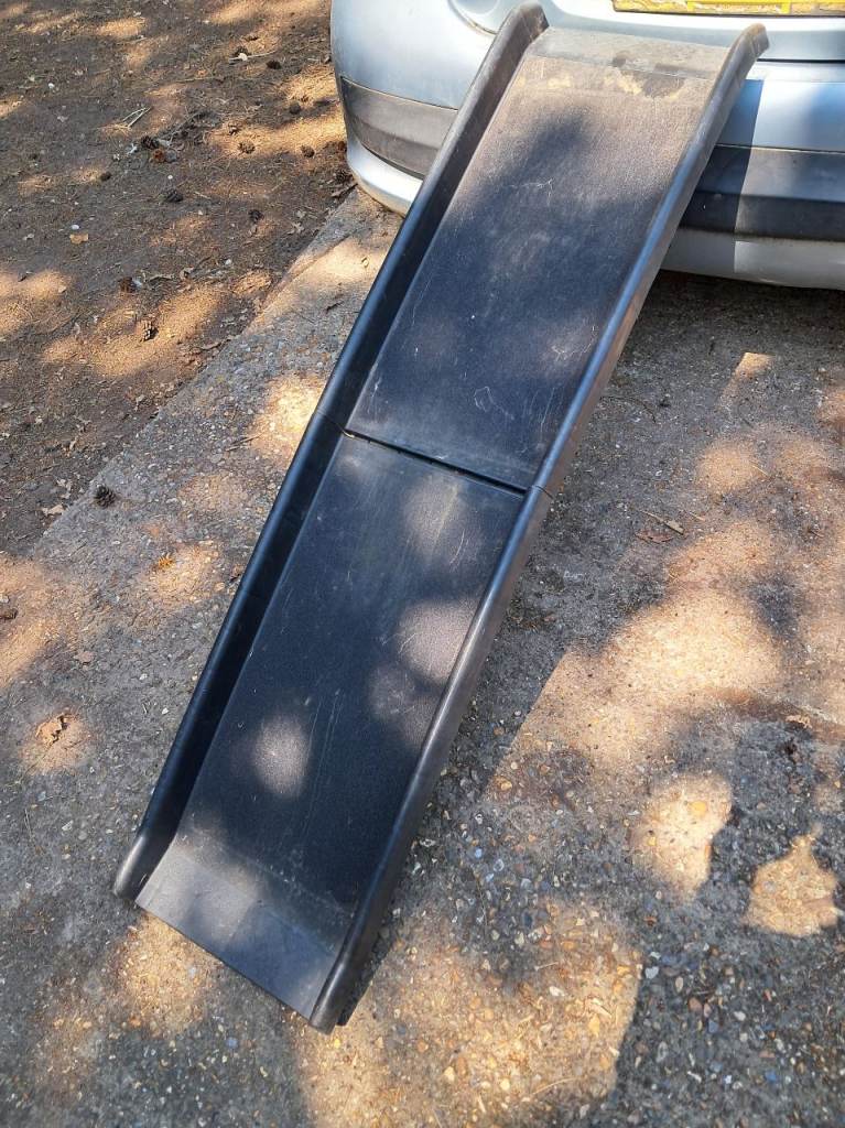 Dog ramp-folds up-plastic frame with non-slip surface-175 cms long