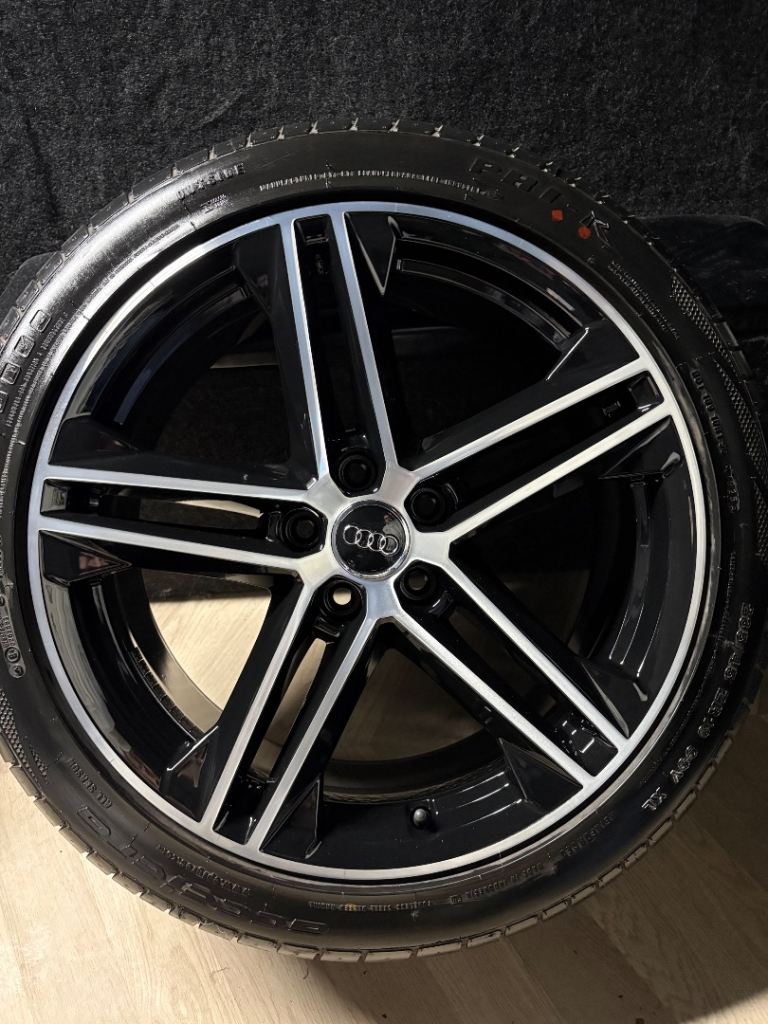 19'' GENUINE AUDI Q5 5 DOUBLE SPOKE S LINE ALLOY WHEELS ALLOYS