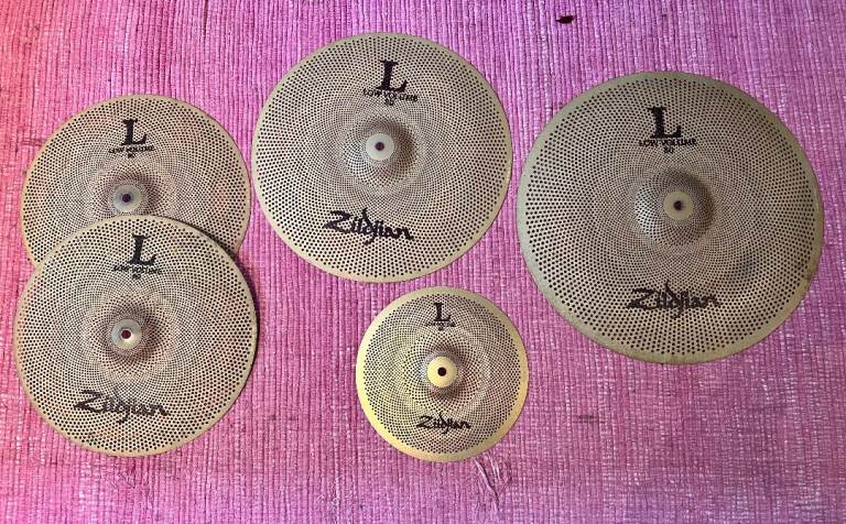 Zildjian L80 Low Volume Cymbal set (LV468 box set) + 10" splash - USED