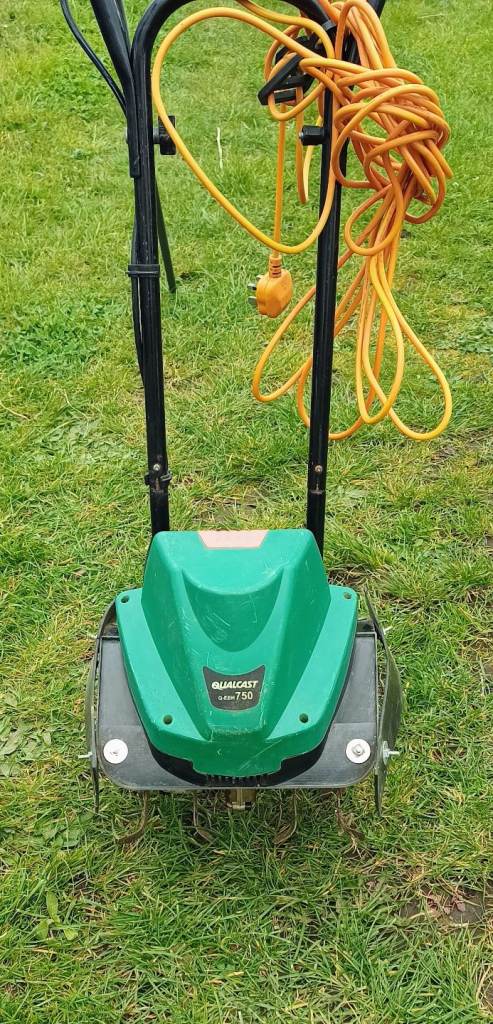 Qualcast Electric Tiller Cultivator Rotavator 230V 750W Good Condition 