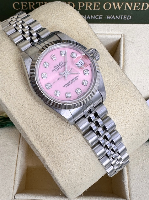 ROLEX LADIES 26MM WITH BOX AND PAPERS