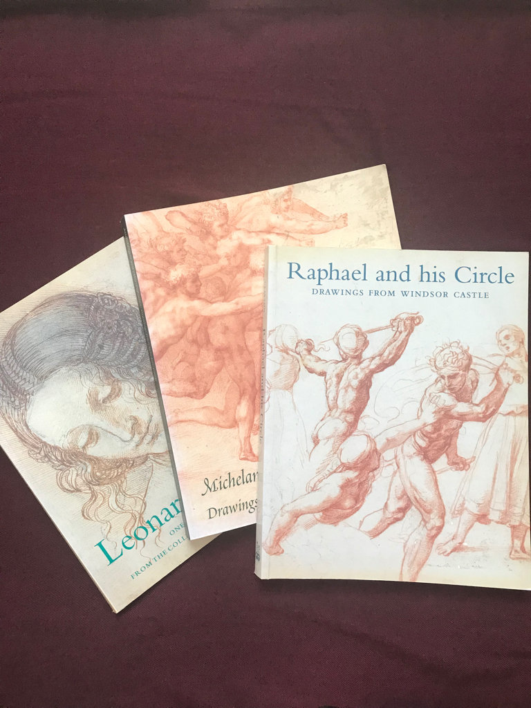 3 x Royal Collection Books- Leonardo da Vinci/ Michaelangelo/ Raphael