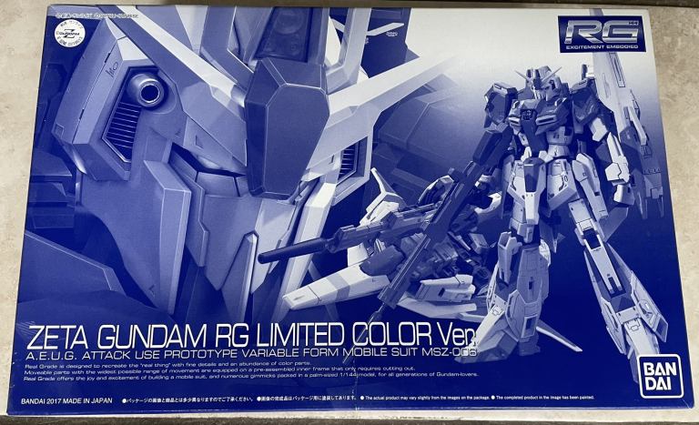 Bandai RG 1/144 Zeta Gundam limited edition