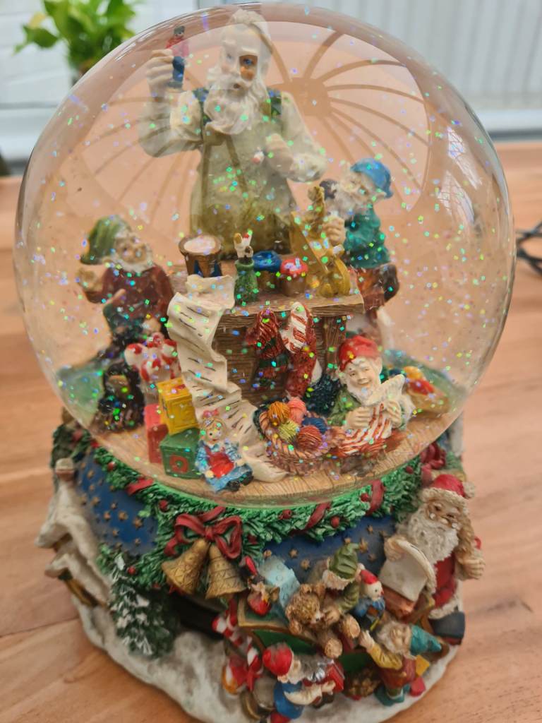 large Christmas  snow globe
