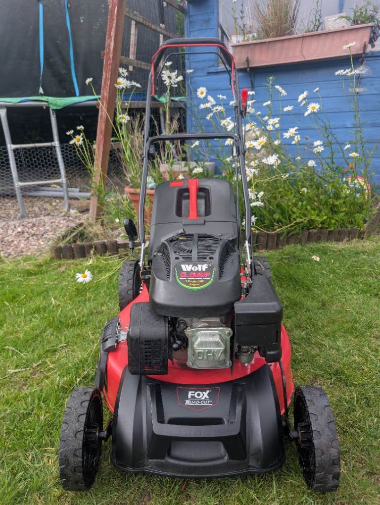 Fox Quadcut self propelled petrol lawnmower 