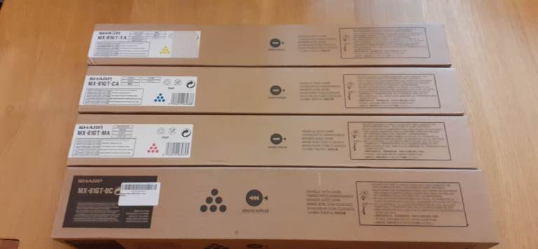 100% Genuine Brand New ORIGINAL SHARP MX61GT - 12 Laser Toner Cartridges - BUY ME £500 BEST BARGAIN