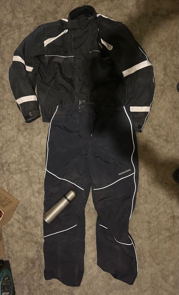 Motorbike Jacket Alpine Wear Large With Hein Gericke Trousers Large
