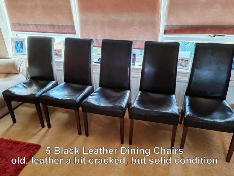 5 Black Dining Chairs