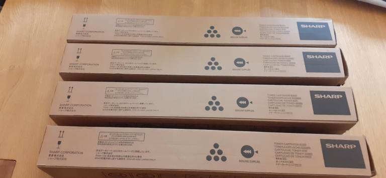 100% Genuine Brand New ORIGINAL SHARP MX61GT - 12 Laser Toner Cartridges - BUY ME £500 BEST BARGAIN