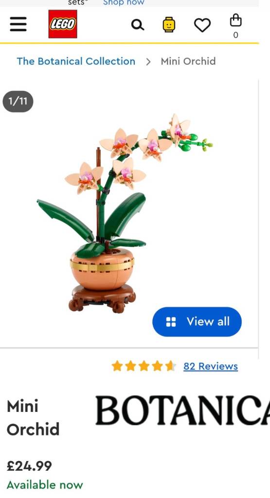 Rrp £25 Brand new sealed LEGO Botanical Collection 10343 Flowers Mini Orchid Set