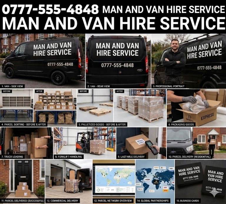 ✅Short-notice Man and Van Hire from £15ph Removals Services & Rubbish Clearance Call NOW!!!