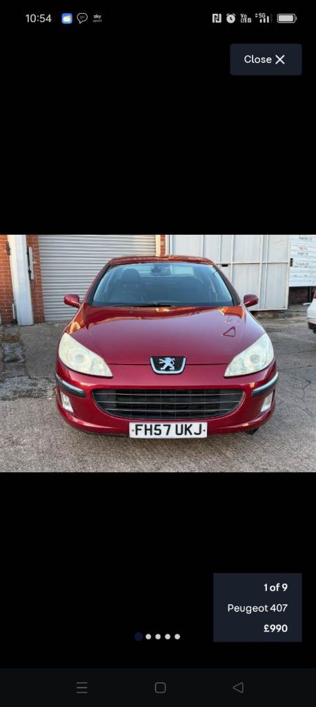 image for Peugeot, 407, Saloon, 2007, Manual, 1997 (cc), 4 doors