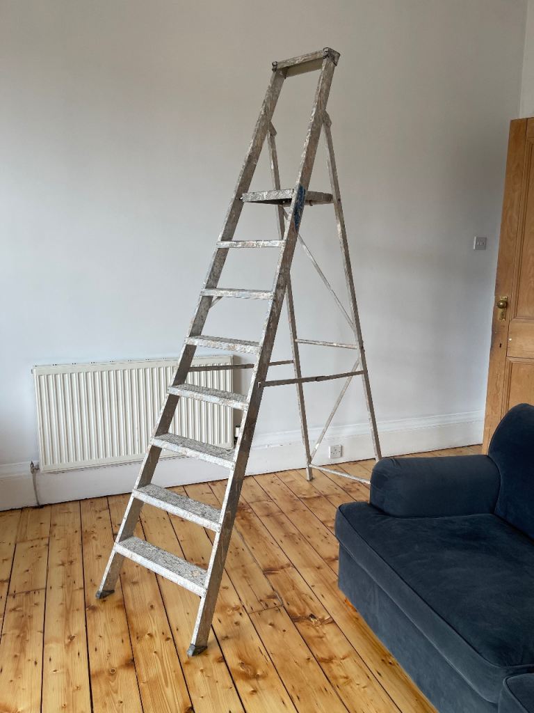 Aluminium Step Ladder - 7 Steps, Good Condition