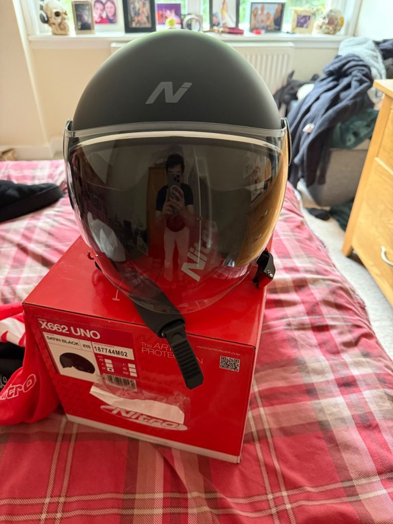 Nitro Size M motorcycle helmet brand new unused £65
