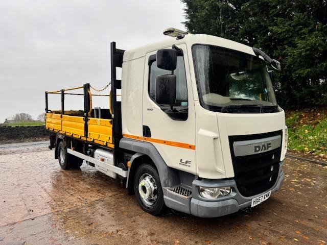 2017 67 DAF LF 180 E6 11ft tipper, front drop side swing lift tar chutes tow bar