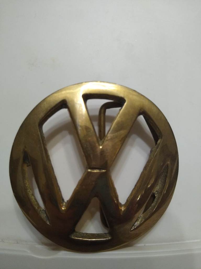 Solid Brass VW Belt Buckle New