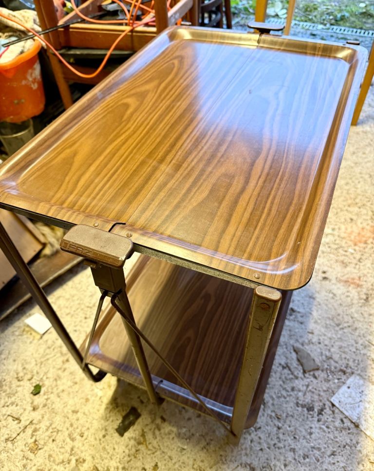 Trolley with two trays