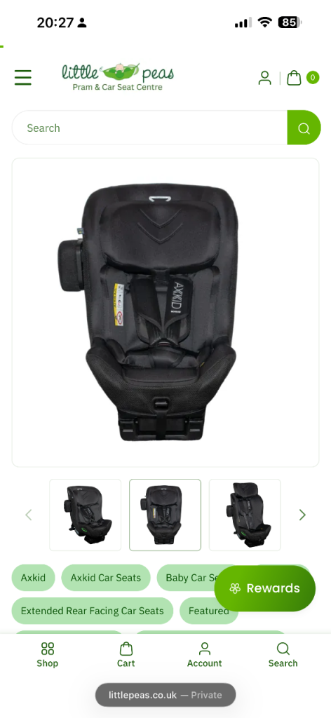 ERF Axkid Movekid Car seat