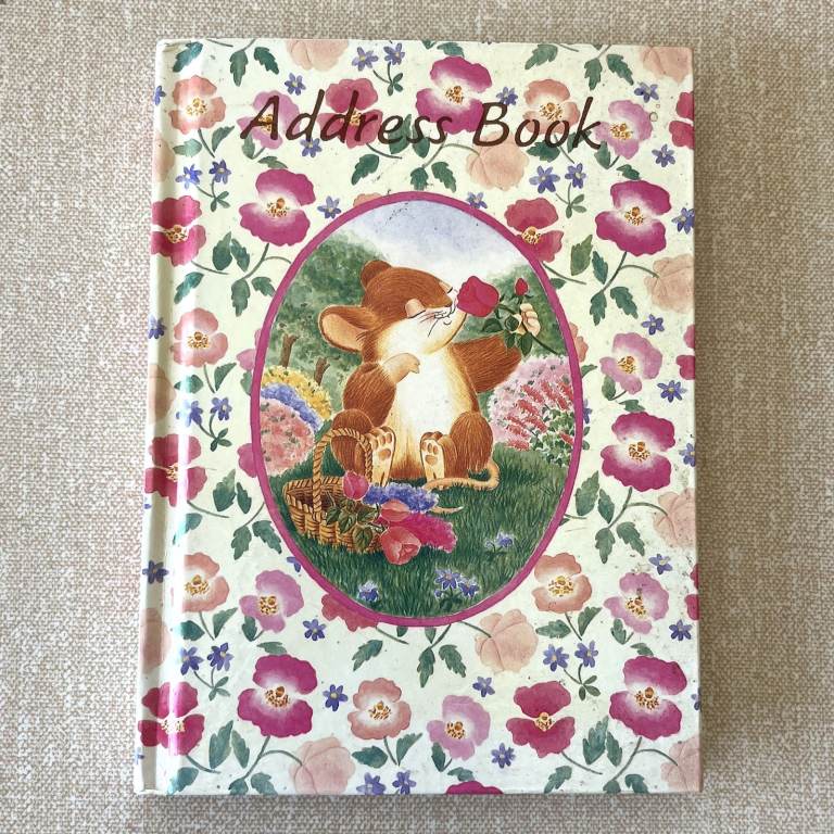 UNUSED vintage Address Book, Lemontree Lane, Clinton Cards, Victoria Bright. £3 ovno. CAN POST.