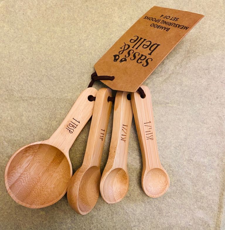 Sass & Belle Bamboo Measuring Spoons Set of Four – New