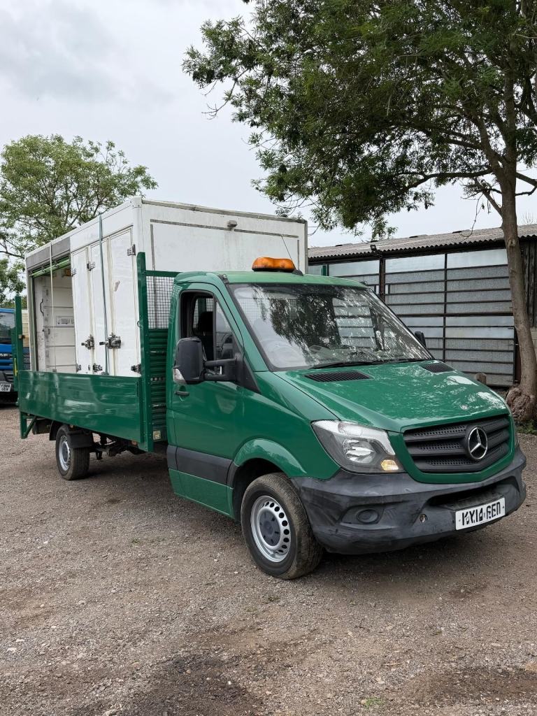 2014 Mercedes-Benz Sprinter dropside with tailift and box body