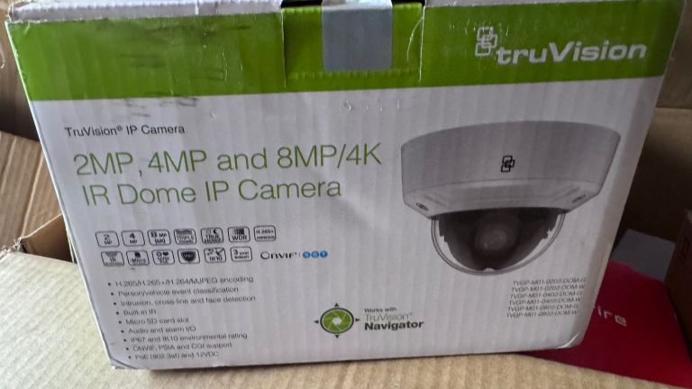 TruVision 2MP, 4MP and 8MP/4K IR Dome IP Camera - NEW