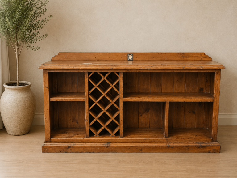 Large Rustic Pine Wine Rack Sideboard / Kitchen Island / Console Table 🚚