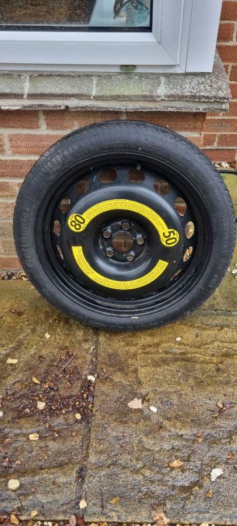 18" space saver spare wheel and tyre (unused)
