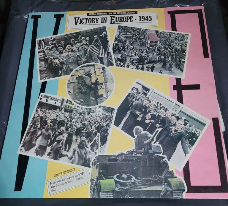 VE VICTORY IN EUROPE 1945 / ORIGINAL BBC SOUND ARCHIVE RECORDINGS / 12" LP 1985 Nr Mint r2/14
