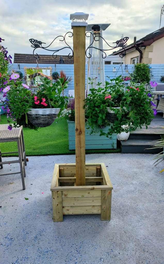 70 inch high hanging basket planter
