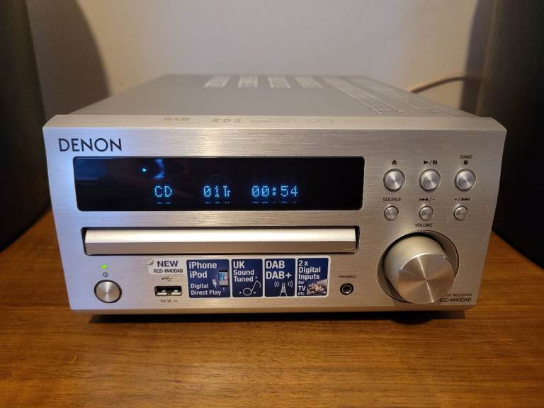Denon RCD-M40DAB CD Receiver with Remote and Manual