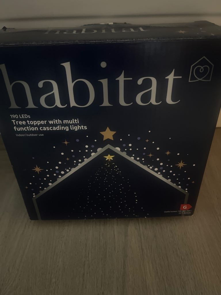 Tree topper with tree lights