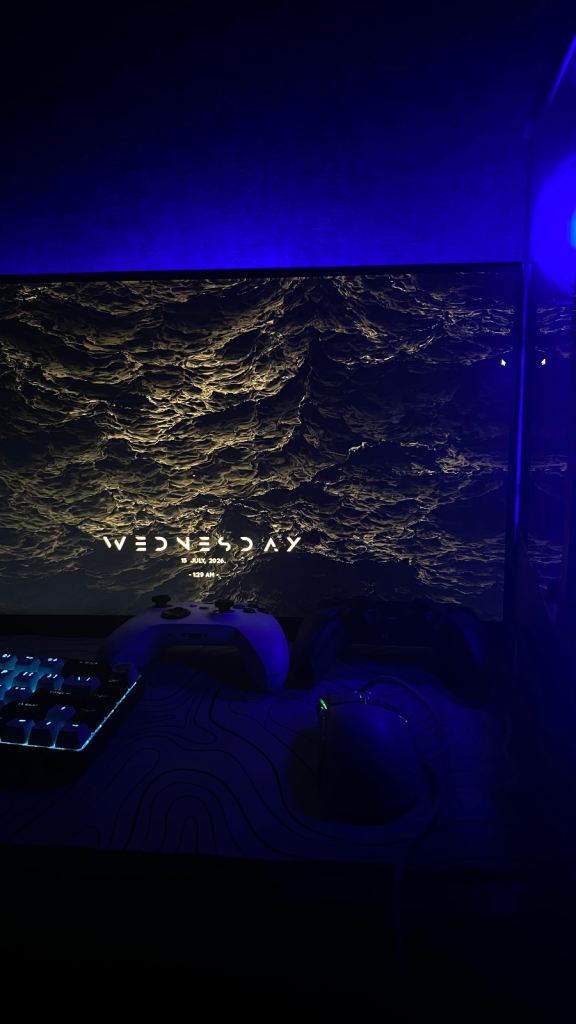 Curved Gaming Monitor – Good Condition, Blue Backlight
