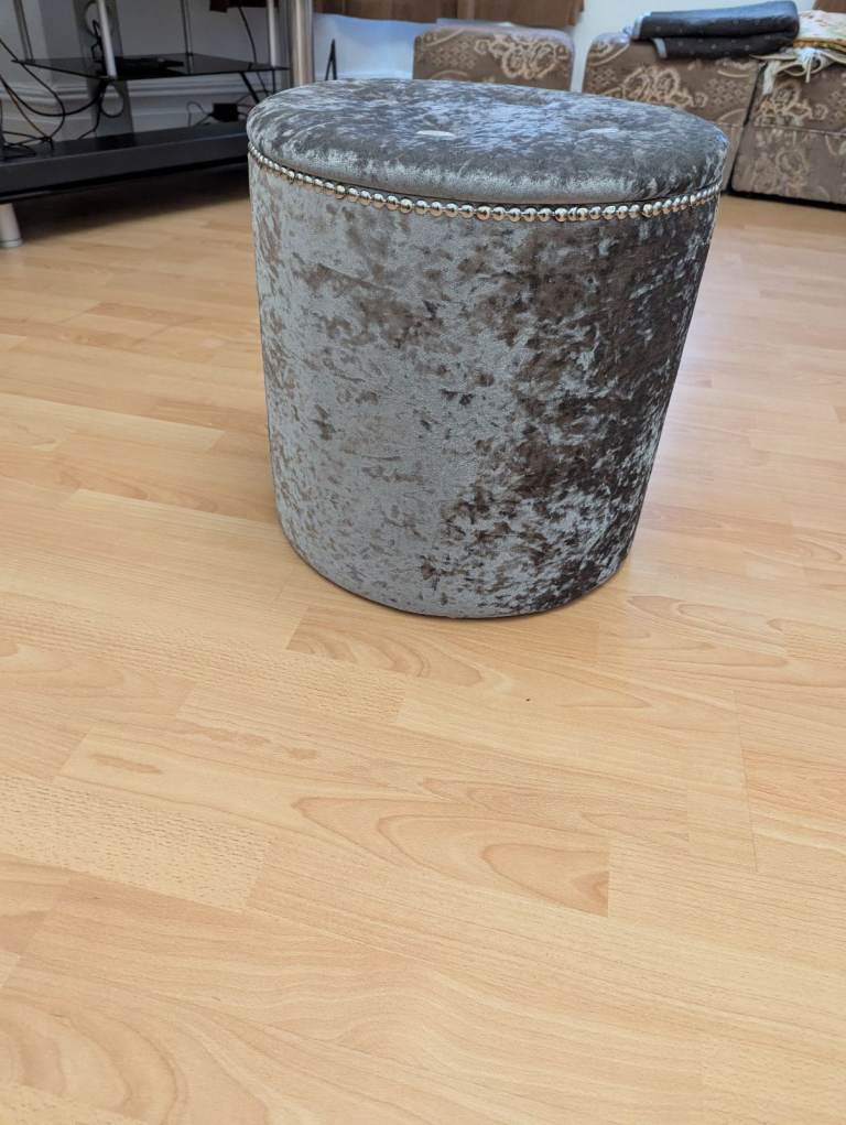 For Sale Ottoman Pouf Foot Rest,crushed Velvet