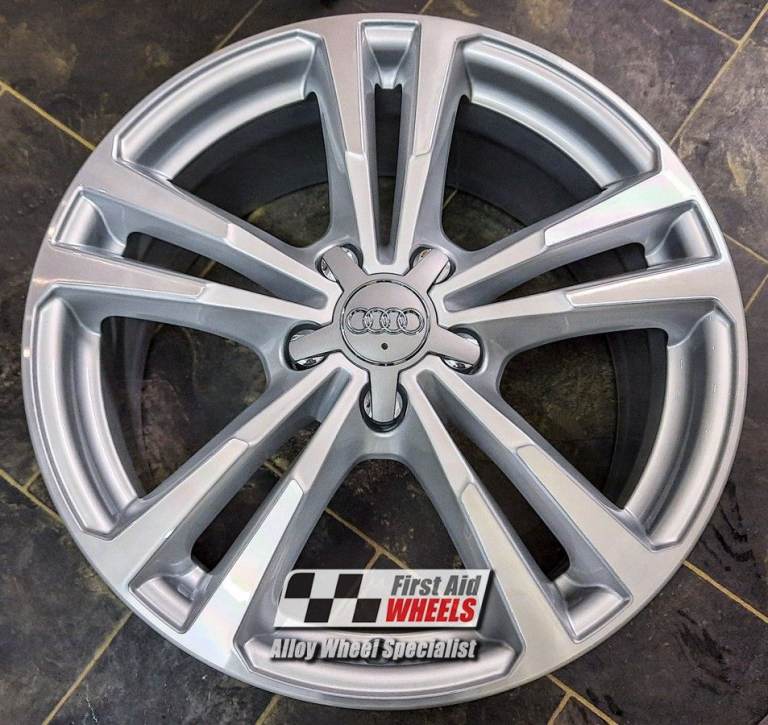 AUDI A3 8V 1X 18" GENUINE 5 TWIN SPOKE DIAMOND CUT 7.5J ALLOY WHEEL S245DCS