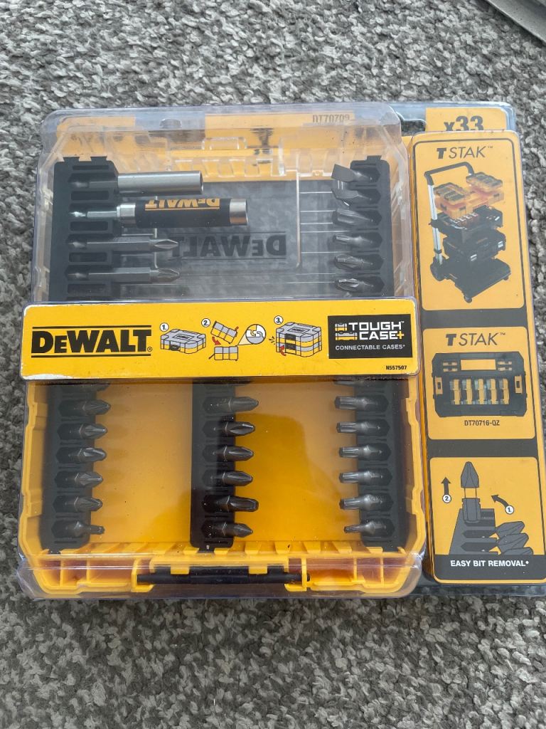 New DeWALT 33-Piece TOUGHCASE Bit Set