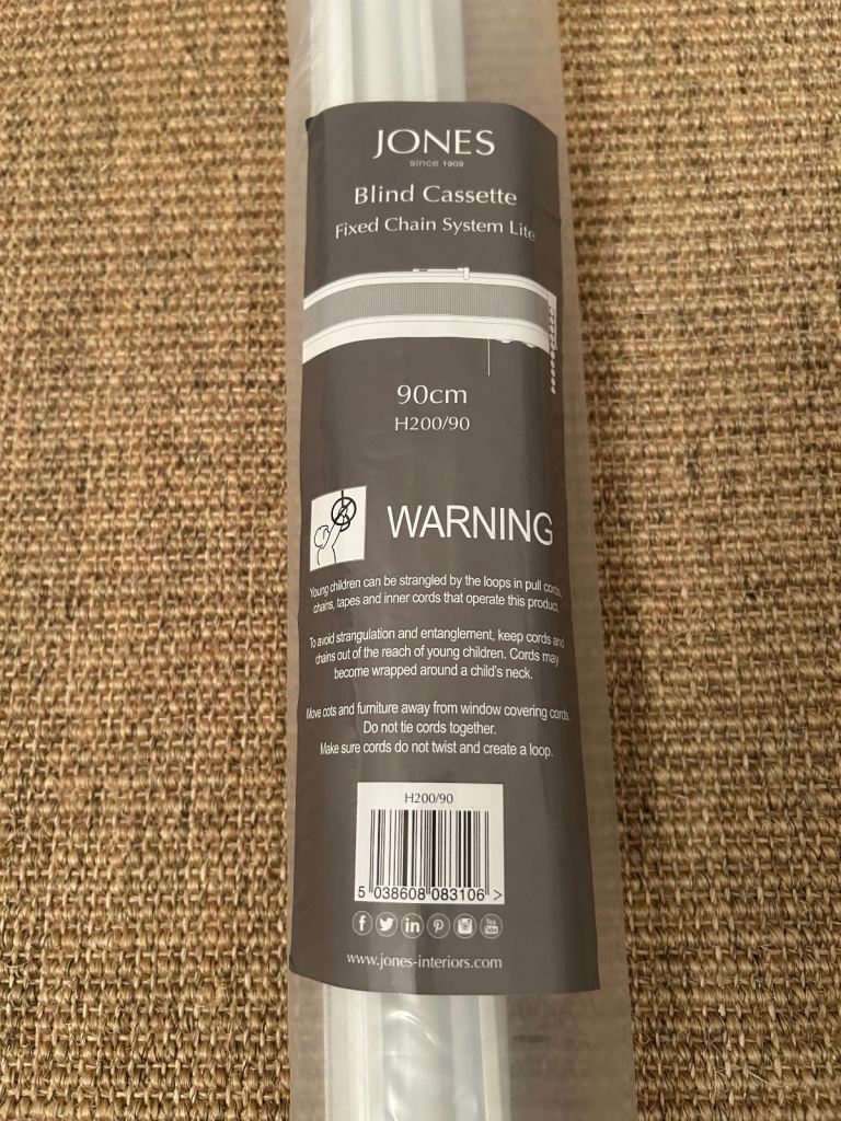 Jones Roman Blind Fixed Chain Lite Kit 90cm NEW RRP £37.50