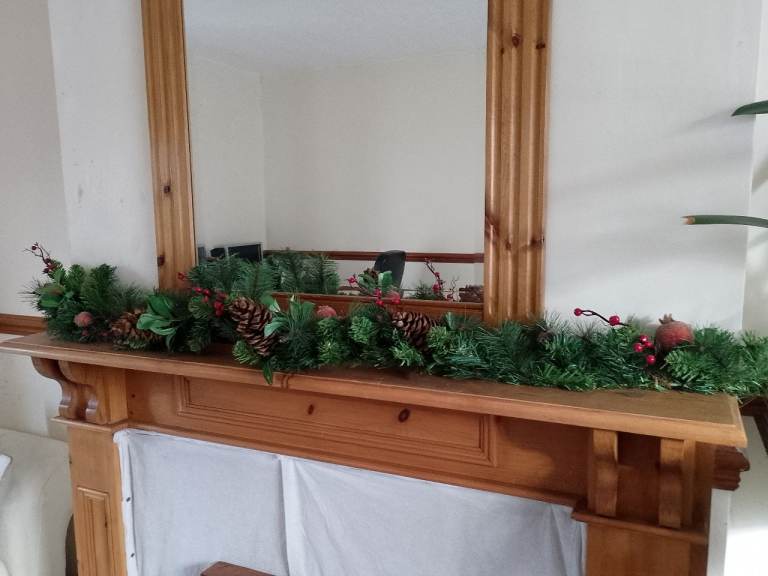 Christmas garlands x 2 (Sold as a pair or individually) £20 for both or £10 each.