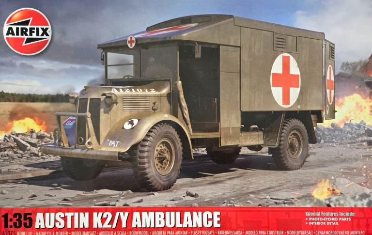 Airfix 1:35 Austin K2/Y Ambulance Model Kit – New