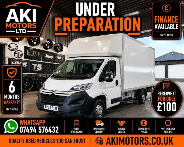 2024 Citroen Relay 2.2 BlueHDi Luton 140ps CHASSIS CAB DIESEL Manual