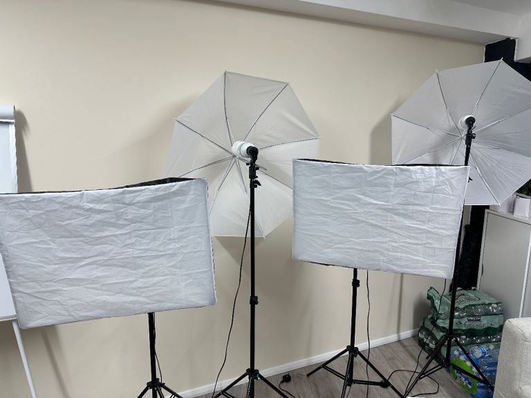 Professional Softbox Studio Light Set