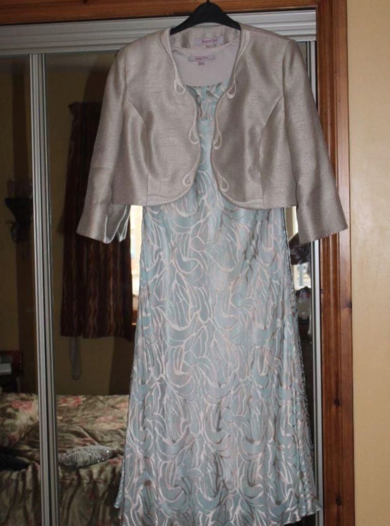 Jacques Vert Mother of Bride Outfit In Mint Green size 14/16