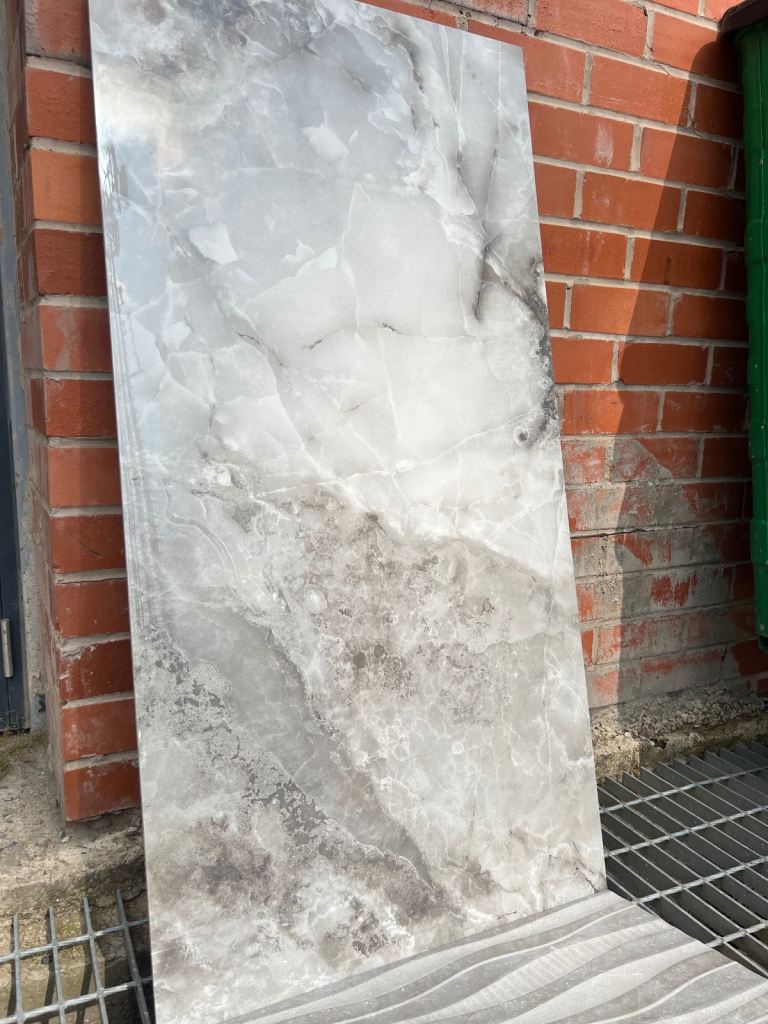 60x120 High Gloss Porcelain Tile Grey Phantom