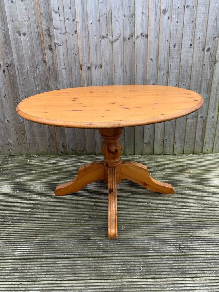 Solid Round Dining Table ONLY ( CHAIRS SOLD )