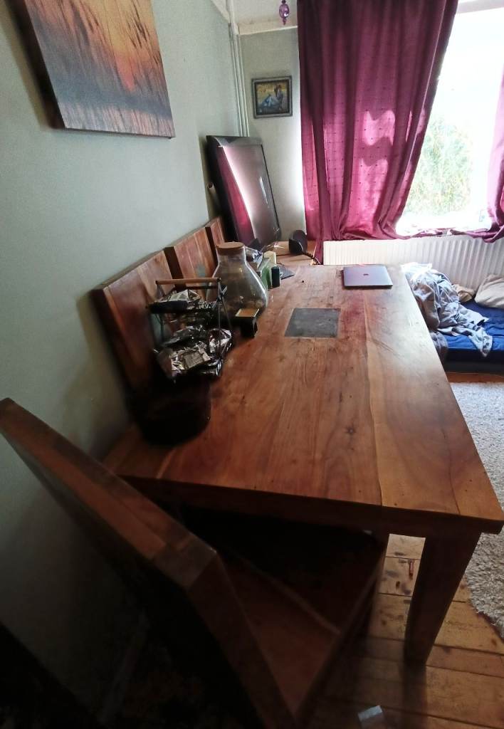 Dining table and chairs 