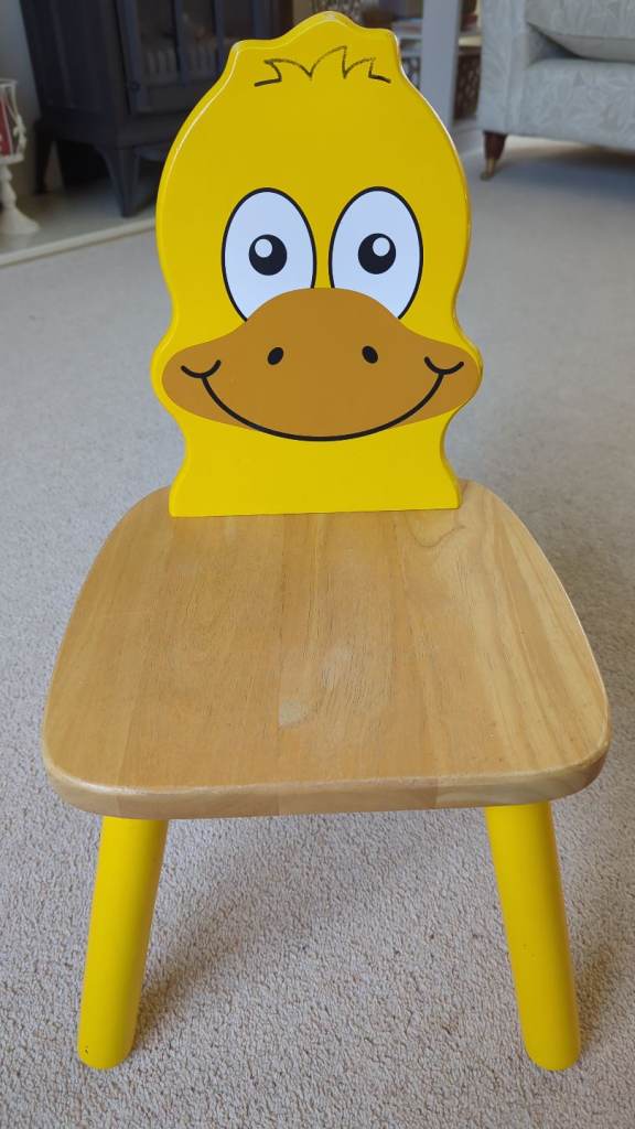 Child's wooden duck chair 