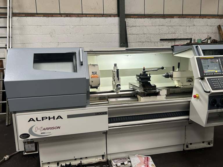 HARRISON ALPHA MODEL 1400 XS SEMI CNC TEACH LATHE YEAR 2018