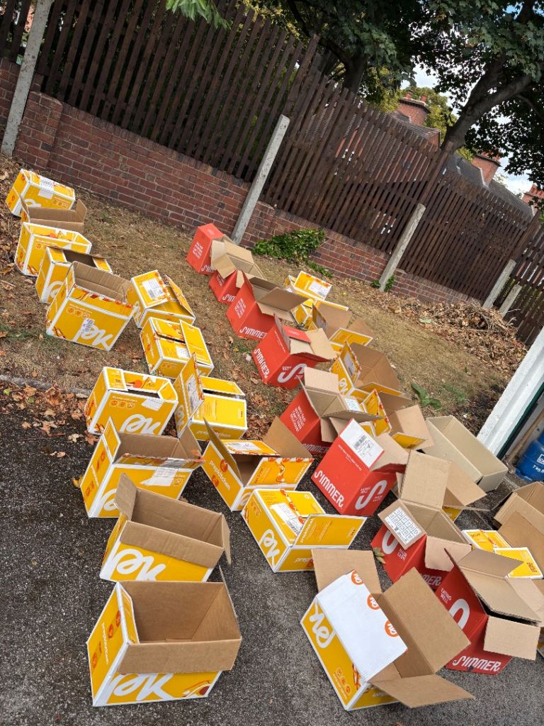 Moving Boxes – Mixed Sizes, Good Condition