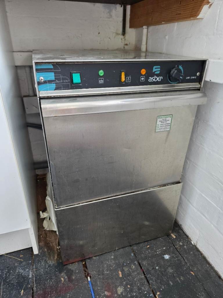 Asber LAB-2100 C Commercial Dishwasher – Good Condition